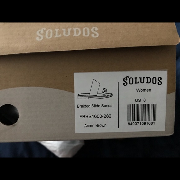 NWB Soludos Braided Slide Sandal Size 8 - Picture 3 of 8